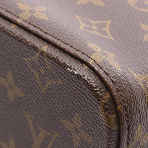 LOUIS VUITTON Authentic Brown Monogram Leather Tote Bag - Picture 9 of 10